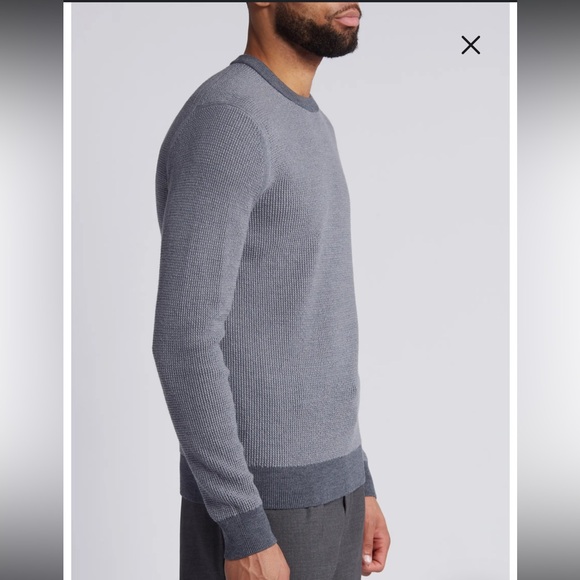Theory Maden Novo Merino Wool Blend Crewneck Sweater - Picture 3 of 8